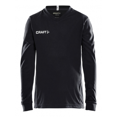 Craft Sport Long-sleeved Shirt (Jersey) Squad Solid - high elasticity, ergonomic design - black Kids